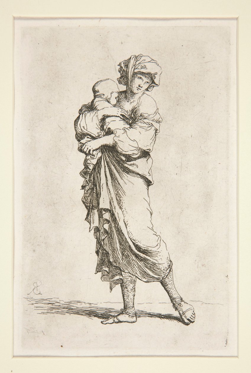 Diverse figurer (suite) av Salvator Rosa
