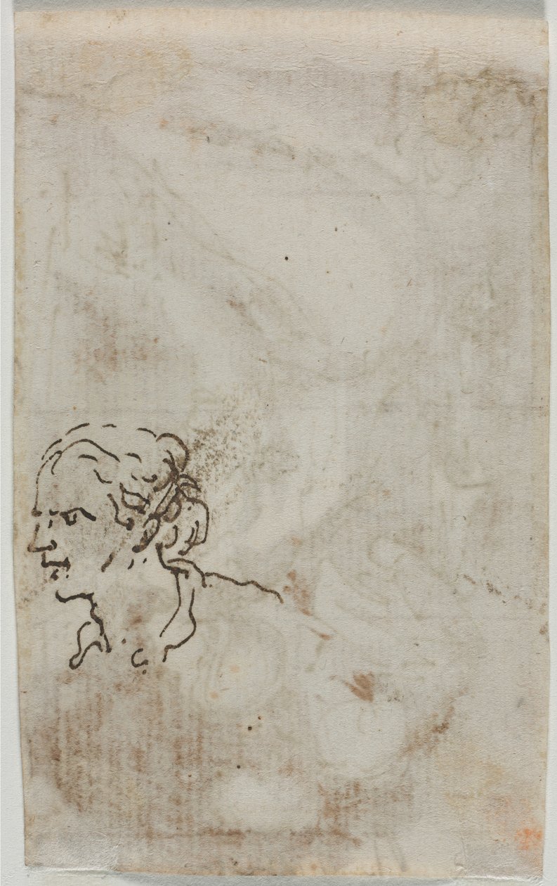 Figurstudier (verso) av Salvator Rosa