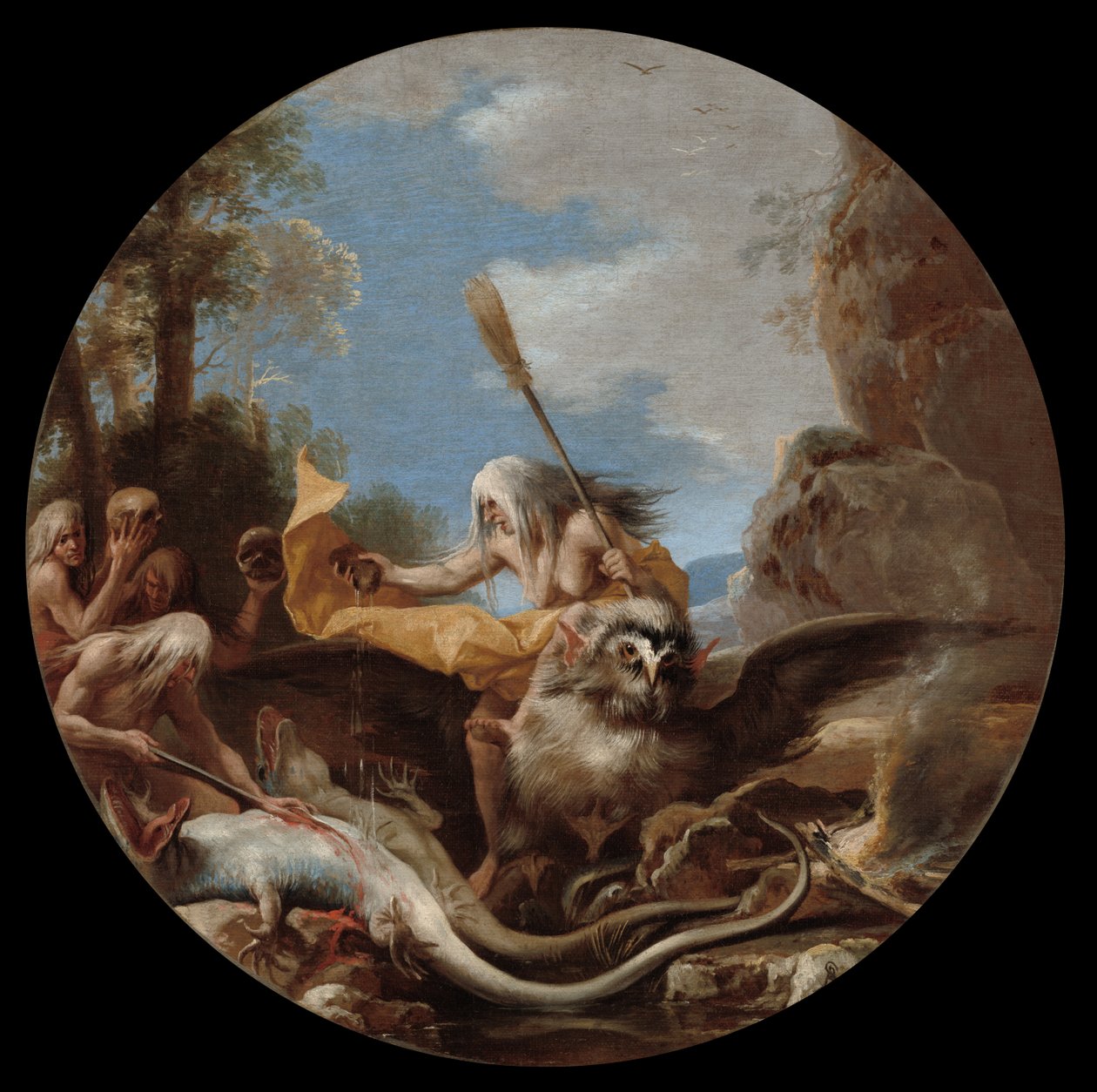 Scener av hekseri: Dag, ca. 1645-1649. av Salvator Rosa