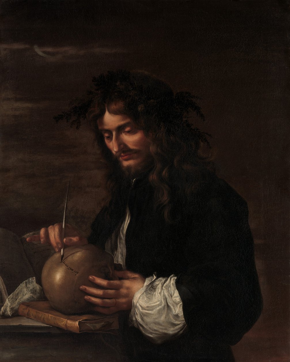 Selvportrett, ca. 1647 (olje på lerret) av Salvator Rosa