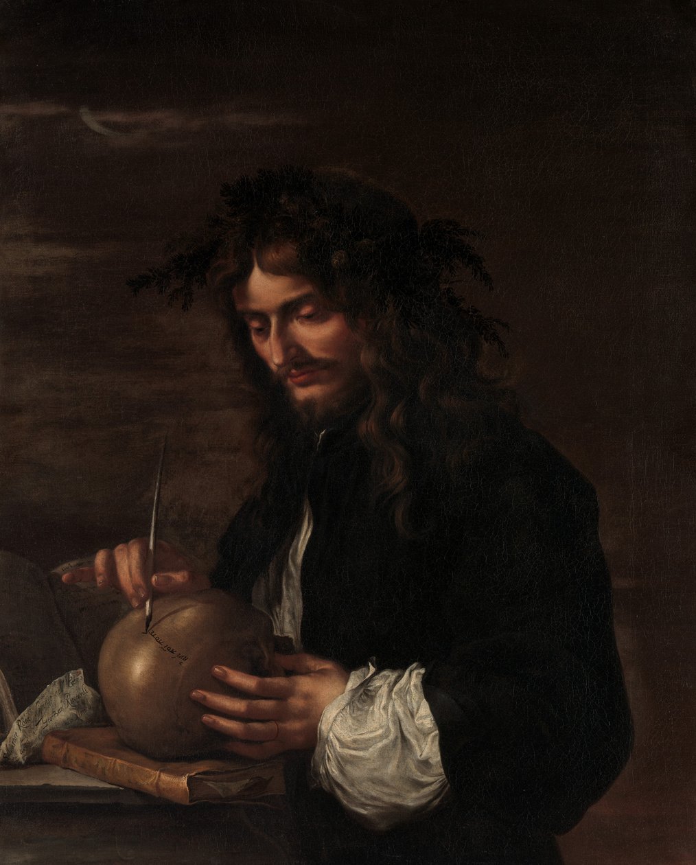 Selvportrett, ca. 1647. av Salvator Rosa