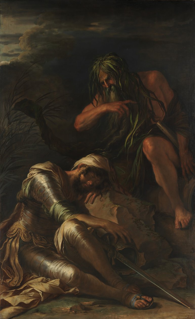 Drømmen om Aeneas, 1660-65. av Salvator Rosa
