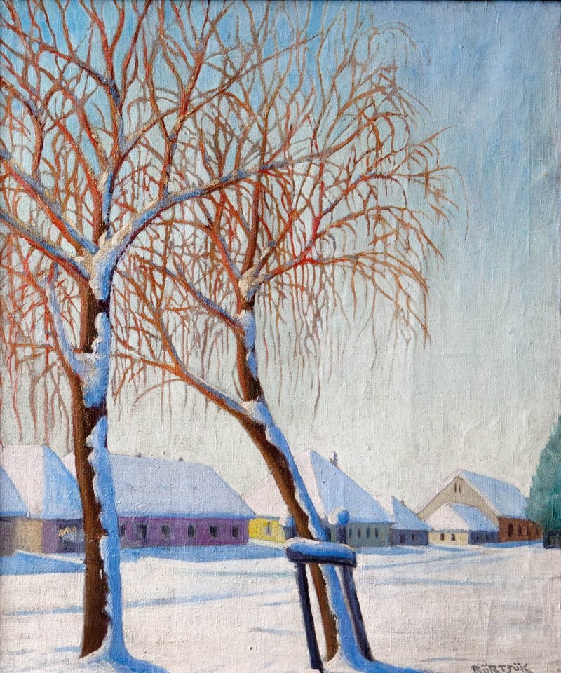 Teli napfenybenn Engelsk: Winter Sunshinen av Samu Bortsok