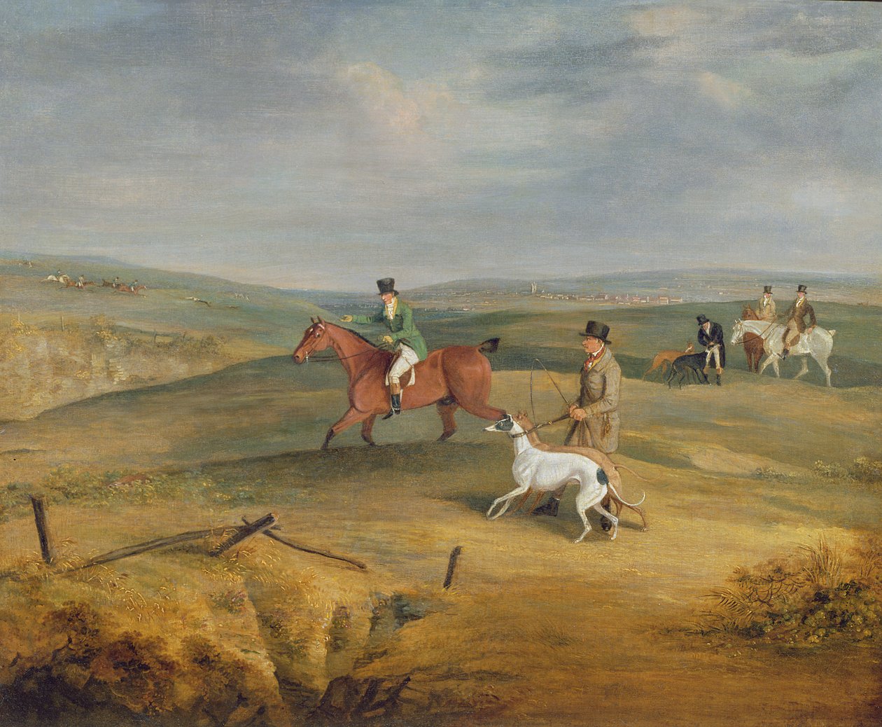 Coursing: finne en hare (se også 444841, 444843) av Samuel Henry Alken