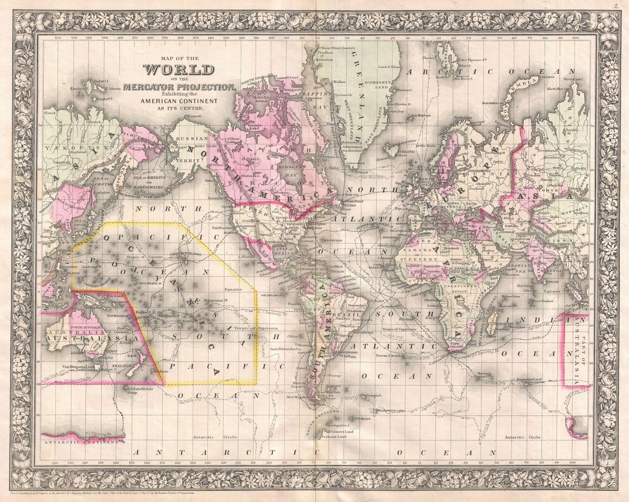 Geographicus av Samuel Augustus Mitchell