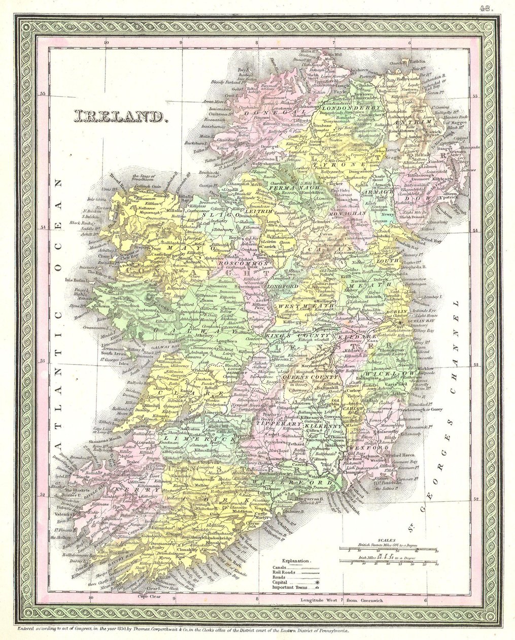 Irland. av Samuel Augustus Mitchell