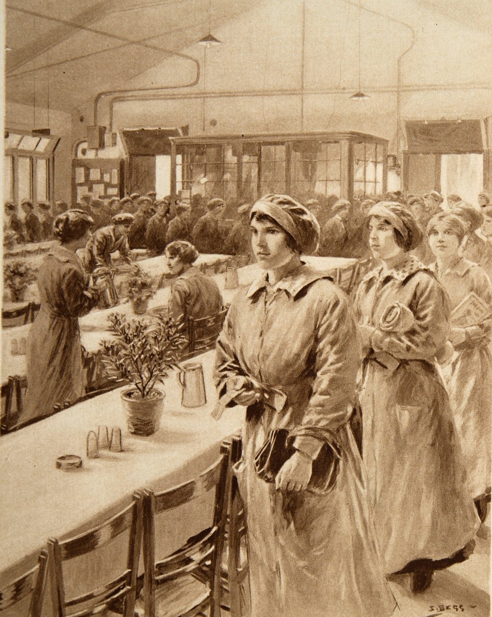 Kvinnelige ammunisjonsarbeidere, 1914-19 av Samuel Begg