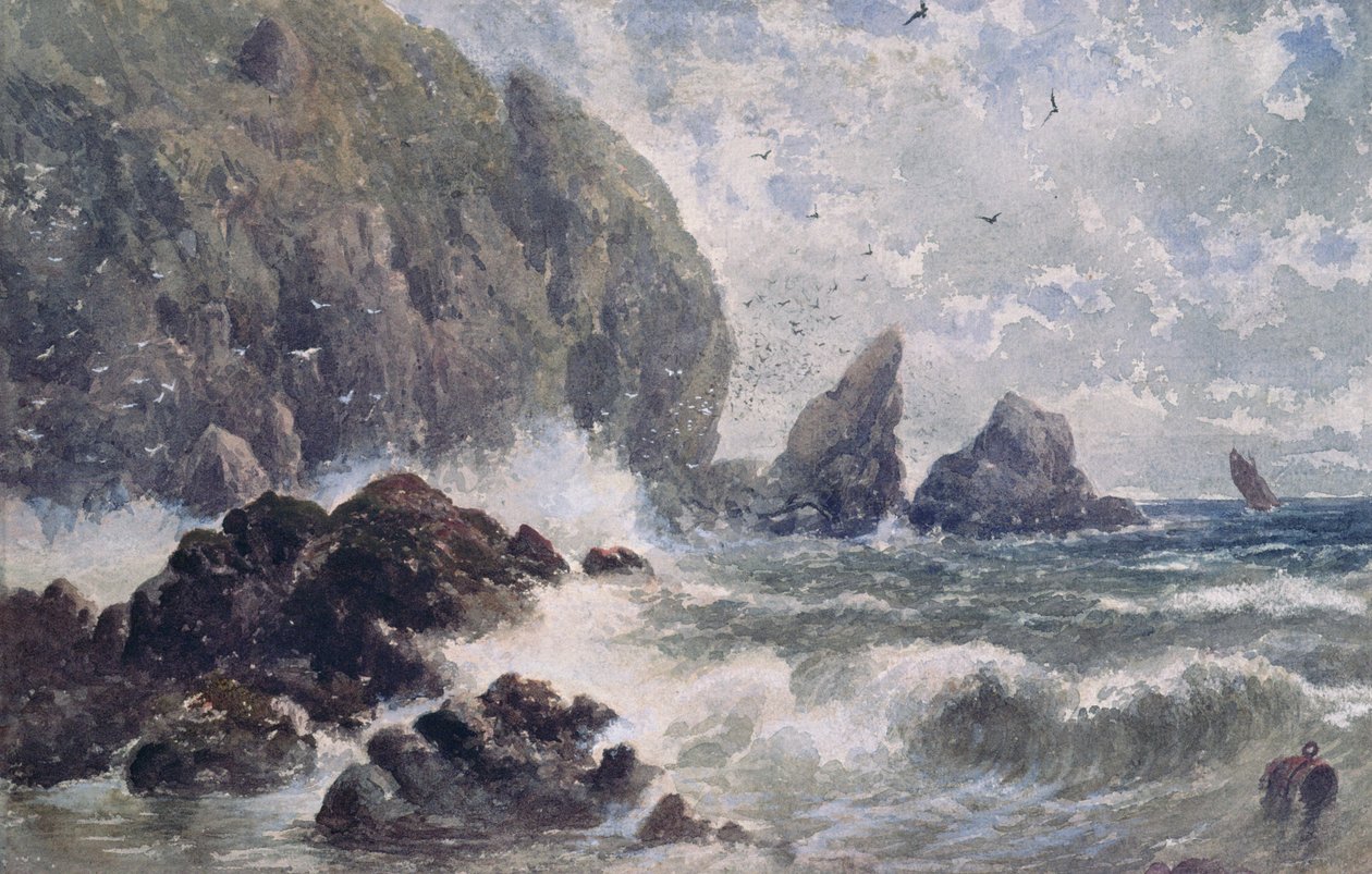 Kystscene av Samuel Bough
