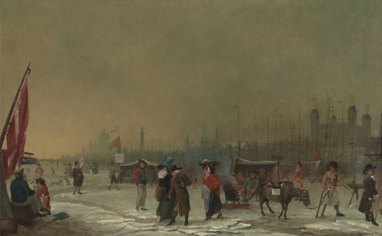 Frost på Themsen av Samuel Collings