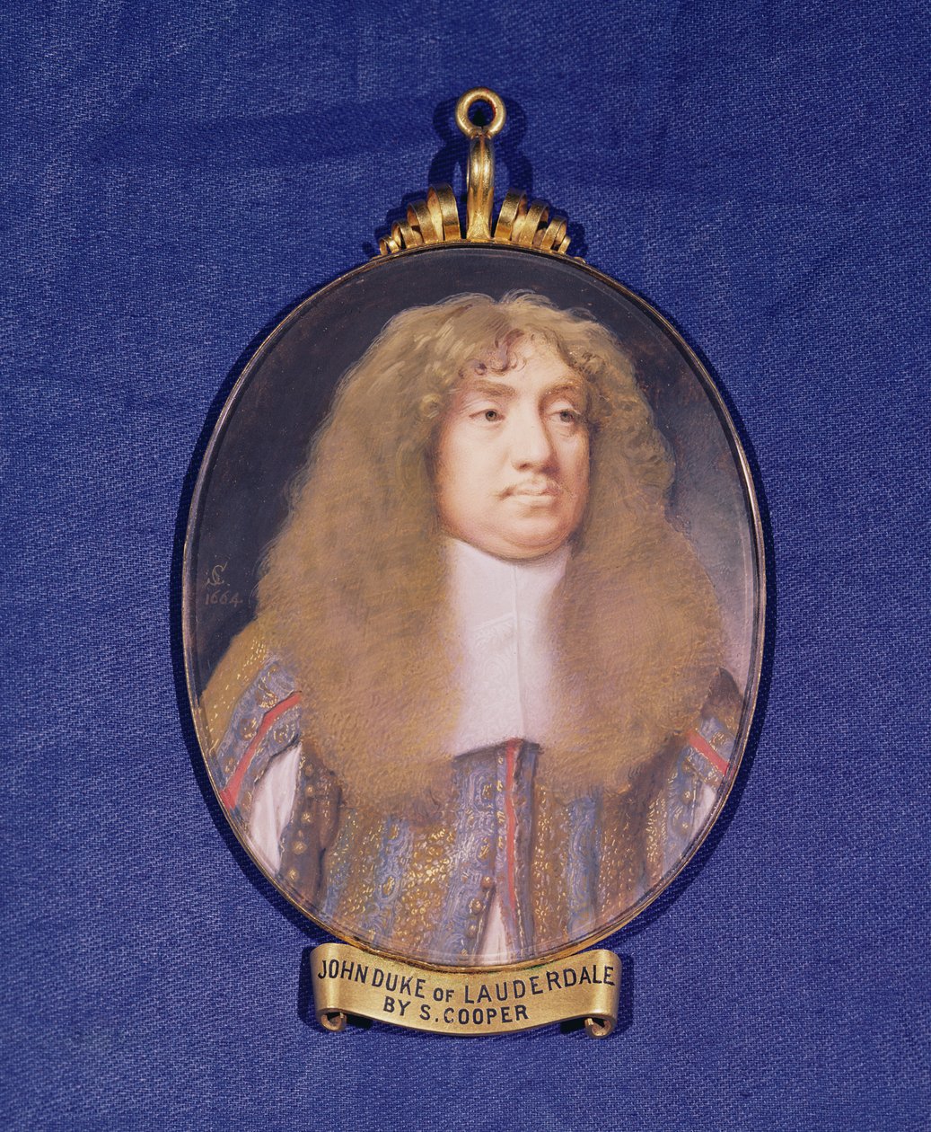 Portrett av John Maitland (1616-82) hertug av Lauderdale, 1664 (wc på vellum) av Samuel Cooper