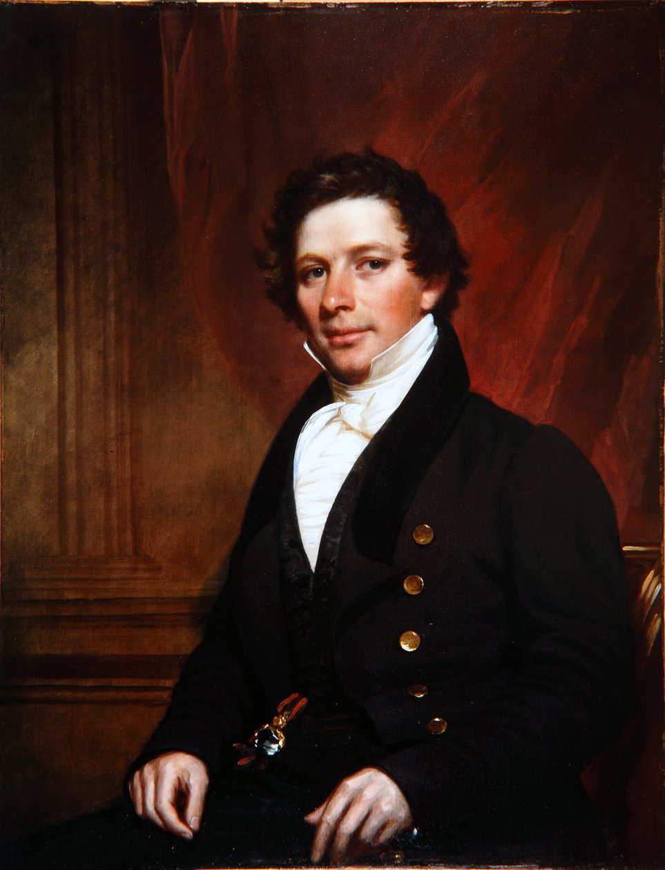 Portrett av Ashfield Ellis, ca. 1835 av Samuel Lovett Waldo