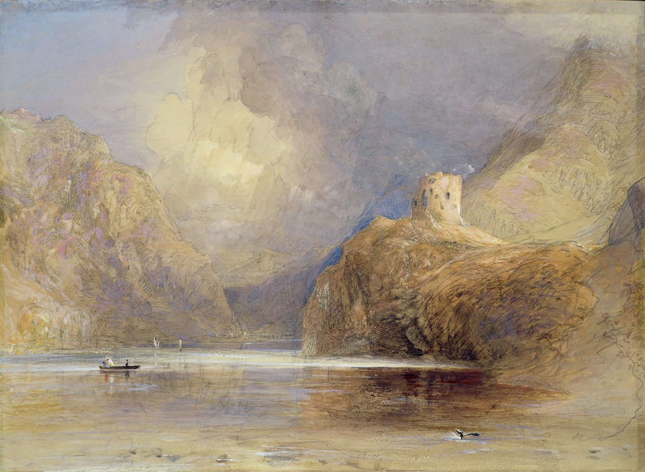 Dolbadern Castle, Llanberis, Nord-Wales av Samuel Palmer