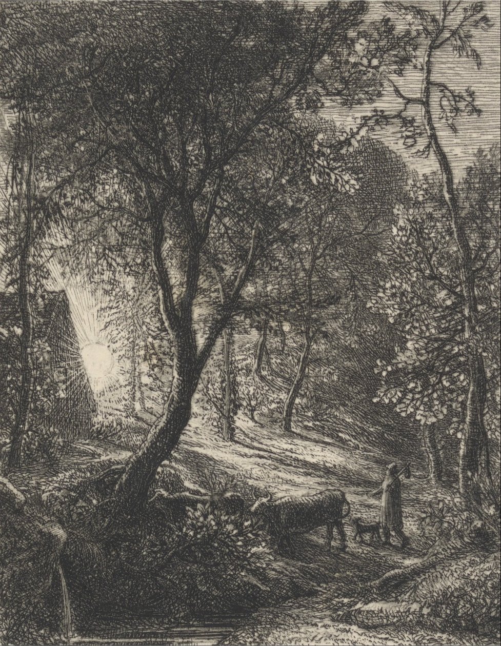 The Herdsmans Cottage av Samuel Palmer