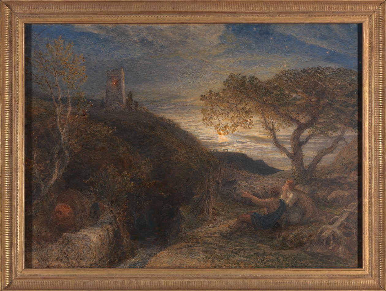 Det ensomme tårnet av Samuel Palmer