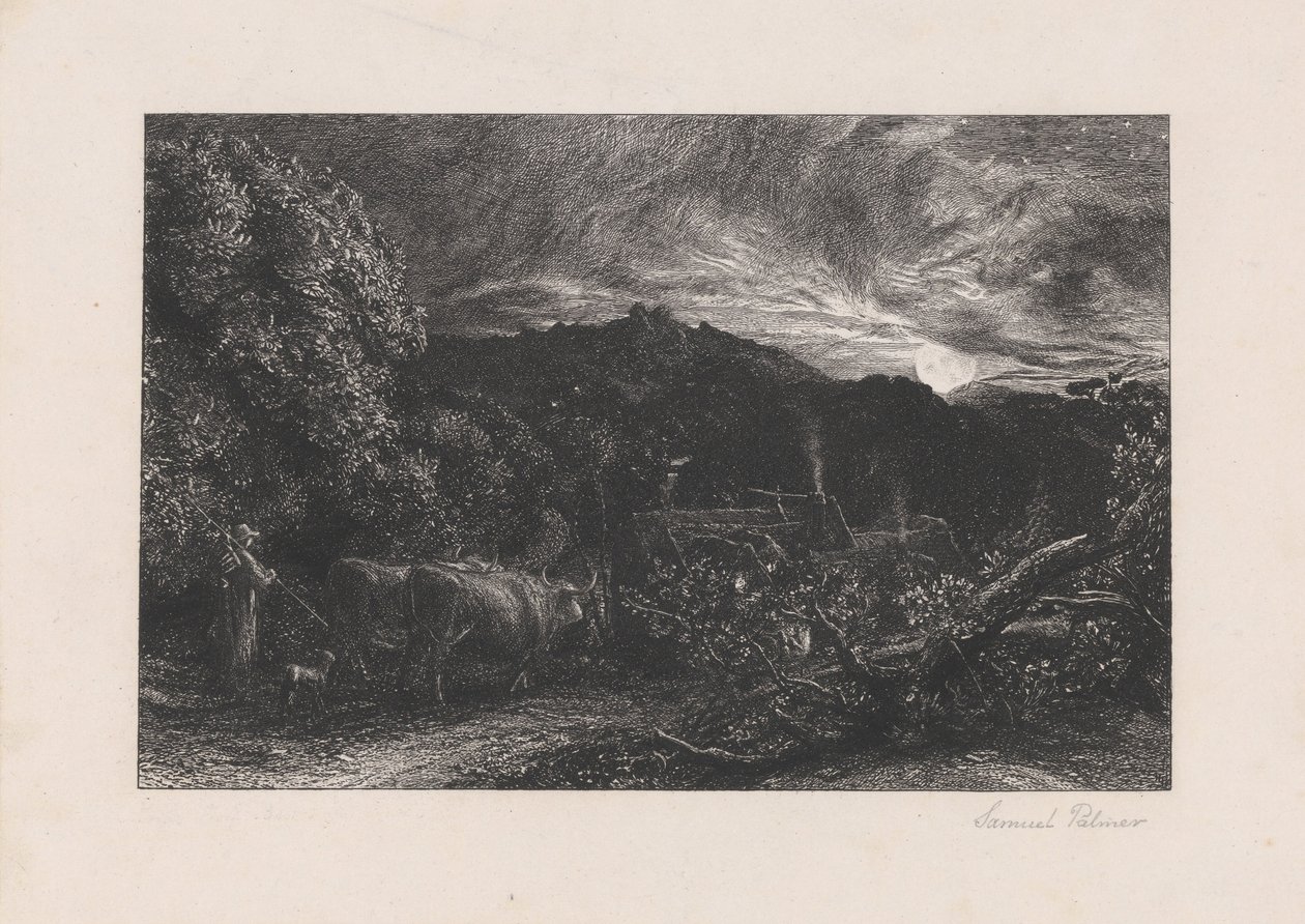 Den slitne plogmannen av Samuel Palmer