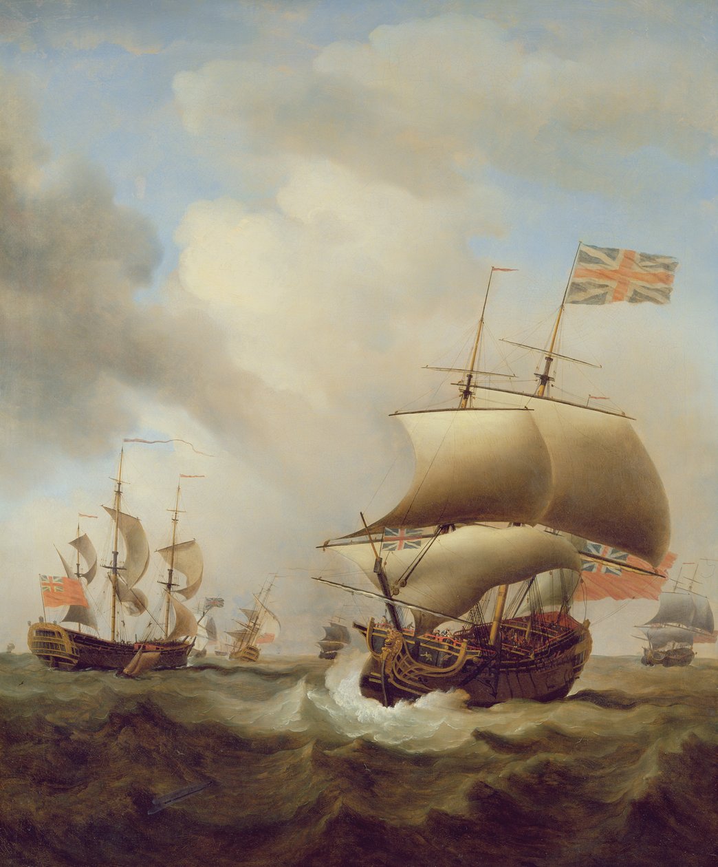 Frakt i et hakkete hav, 1753 av Samuel Scott