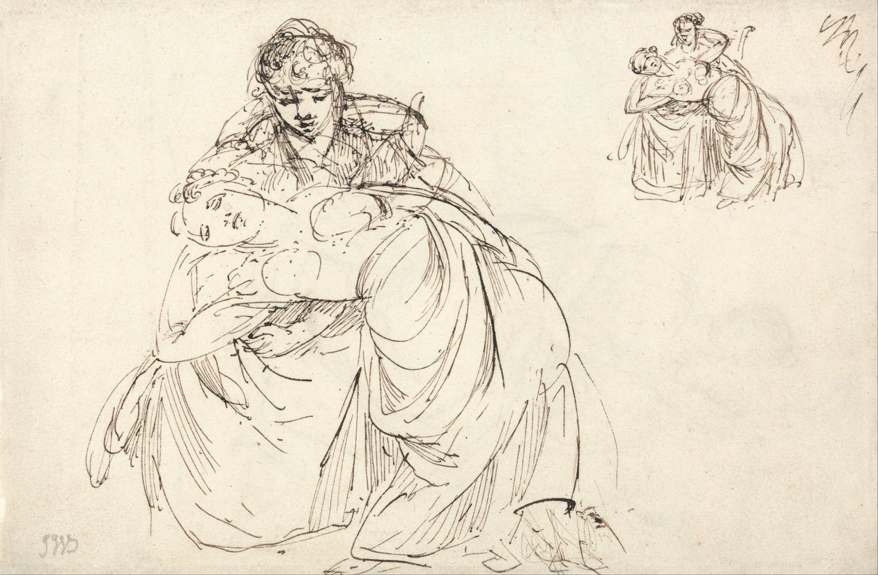 Studier av to kvinner av Samuel Shelley
