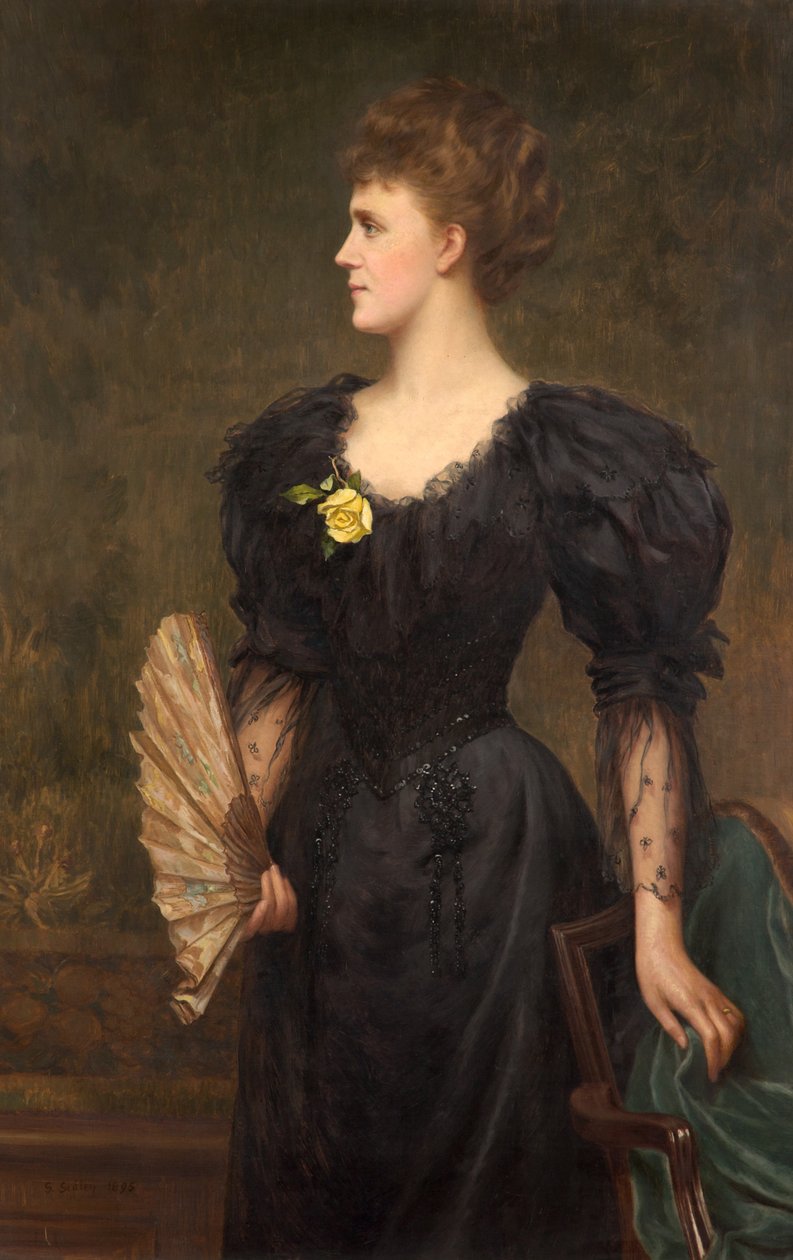 Portrett av fru Gillingham Smith, 1895 av Samuel Sidley