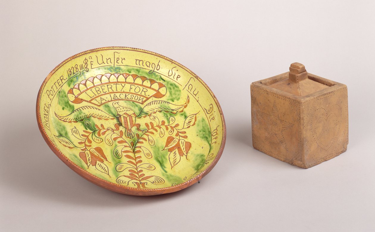 Plate, 1828 (keramikk) av Samuel Troxell