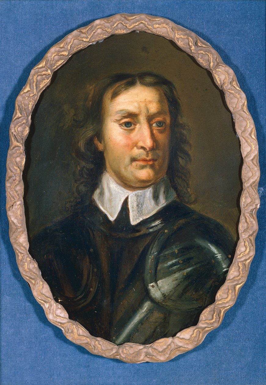 Oliver Cromwell, ca. 1670-90 (olje om bord) av Samuel (after) Cooper