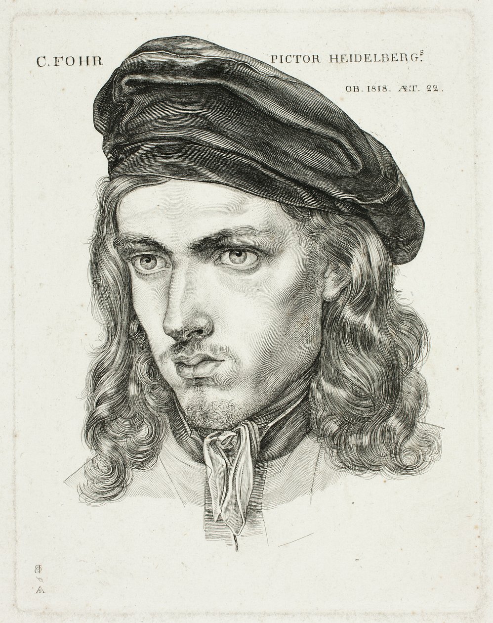 Portrett av Karl Philip Fohr av Samuel Amsler