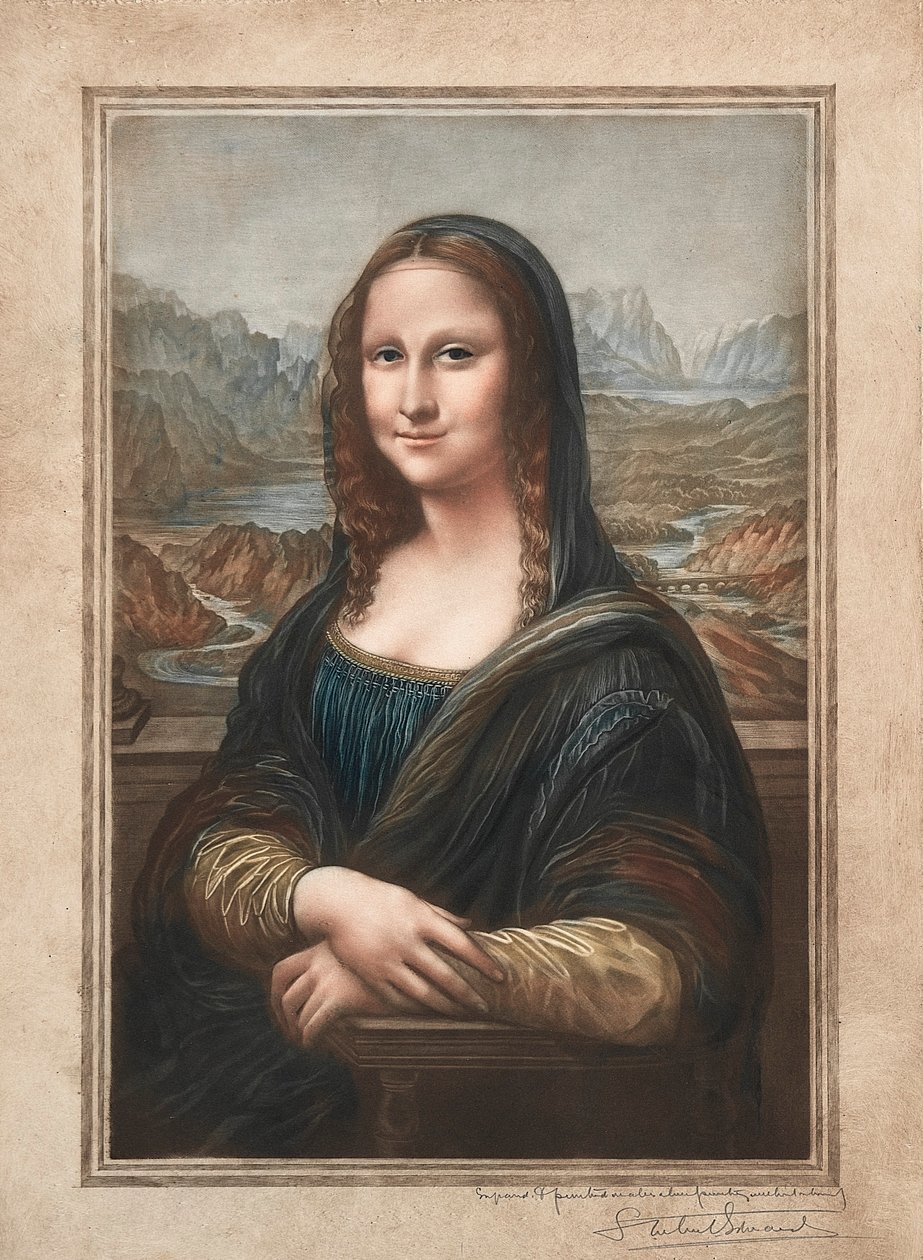 Mona Lisa, 1800-1900-tallet. av Samuel Arlent Edwards