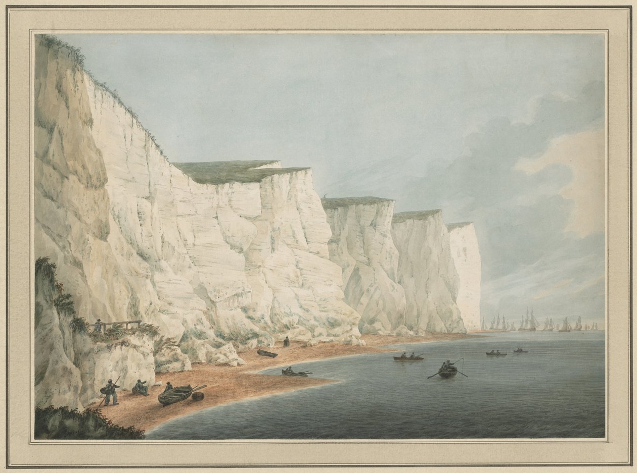 Flåten utenfor kysten, Beachy Head av Samuel Atkins