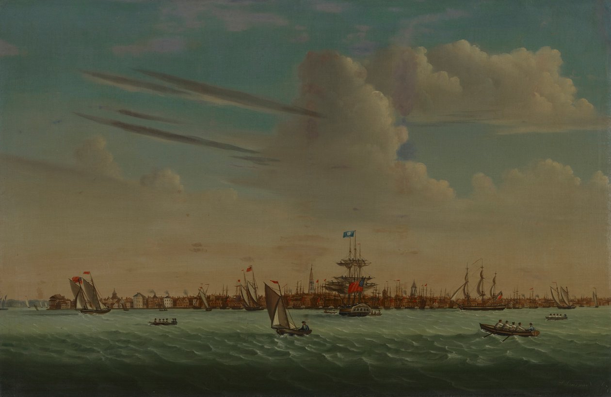 Utsikt over Charleston av Samuel Barnard