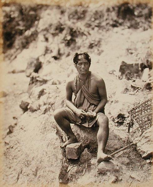 Lepcha mann av Samuel Bourne