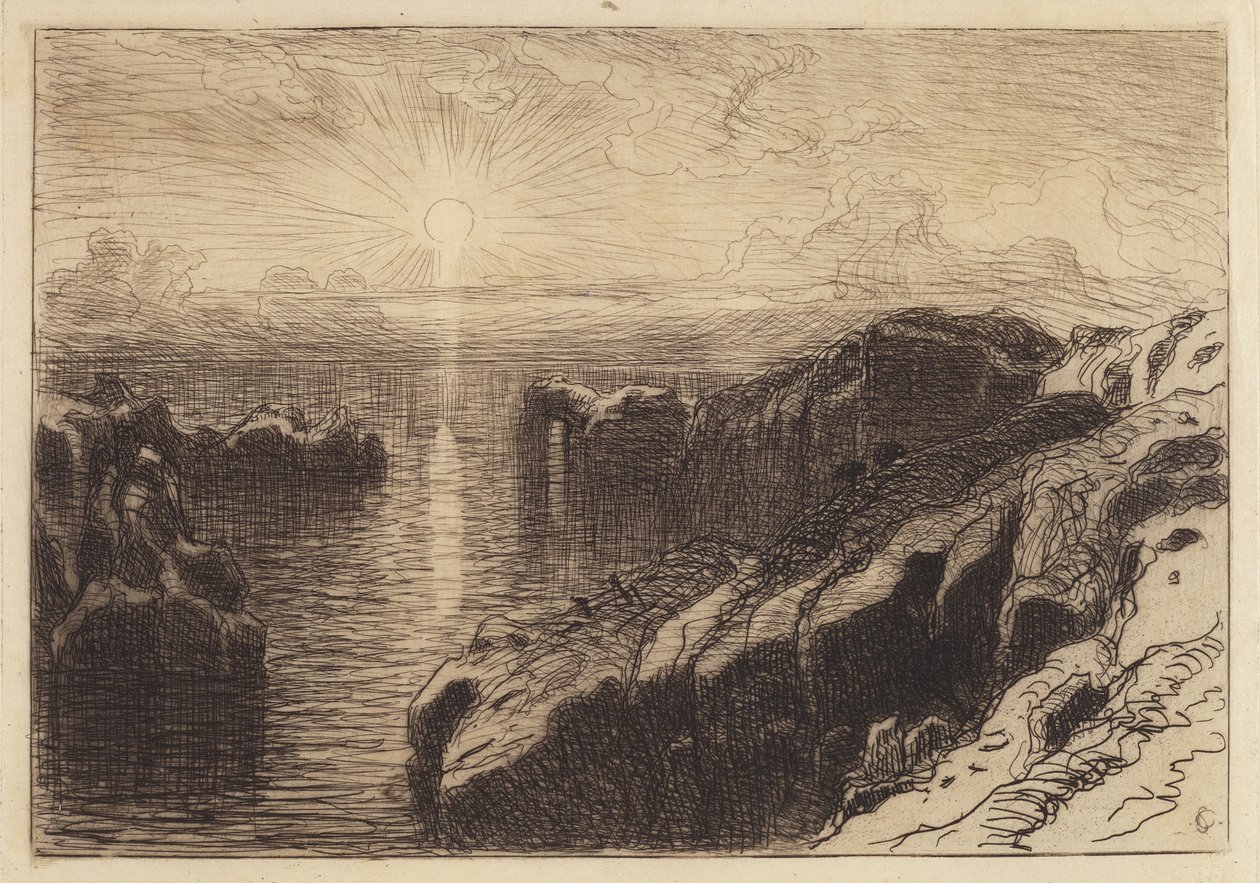 Stillehavskysten, California av Samuel Colman