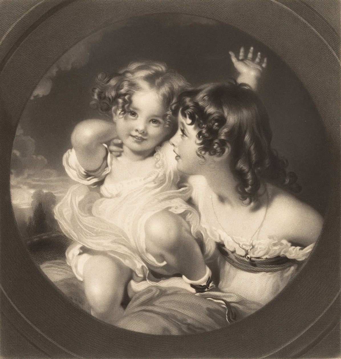 Natur The Calmady Children, 1835. av Samuel Cousins