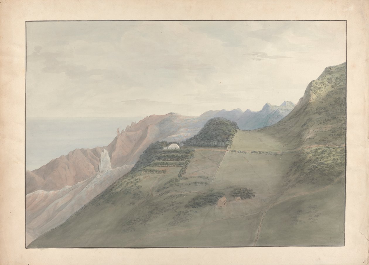 Utsikt i St. Helena av Samuel Davis