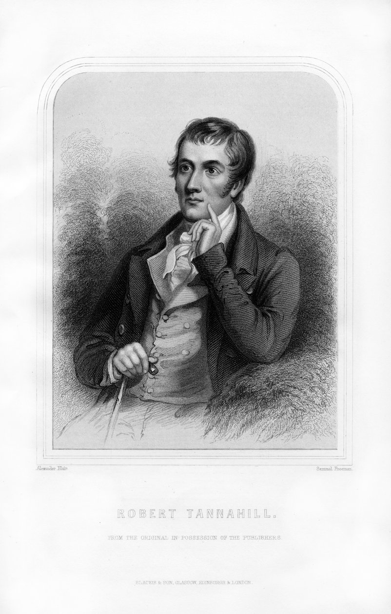 Robert Tannahill , skotsk poet, 1870 av Samuel Freeman
