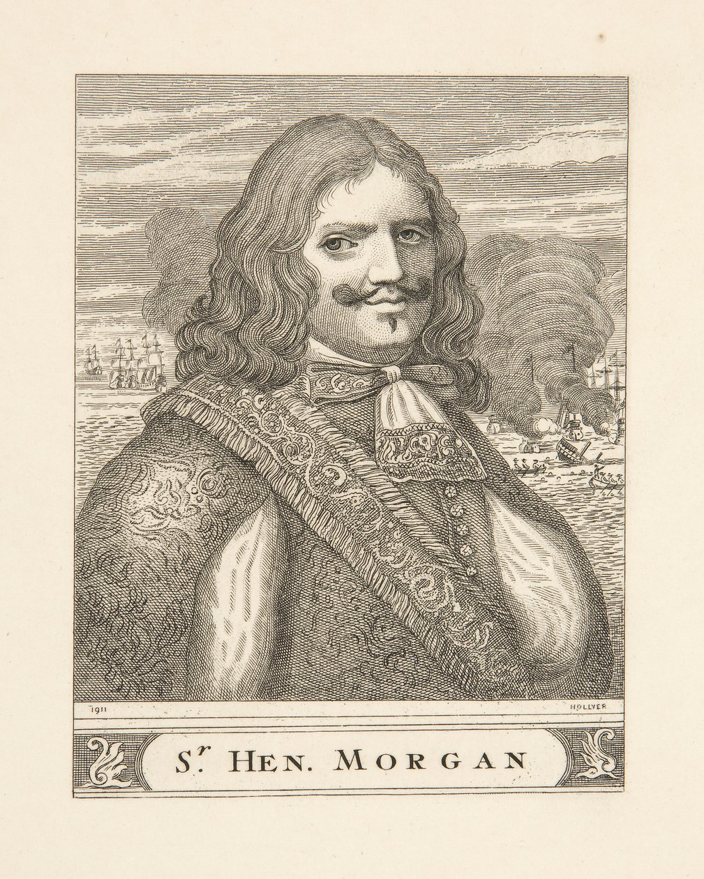 Sir Henry Morgan, pub. 1911 av Samuel Hollyer