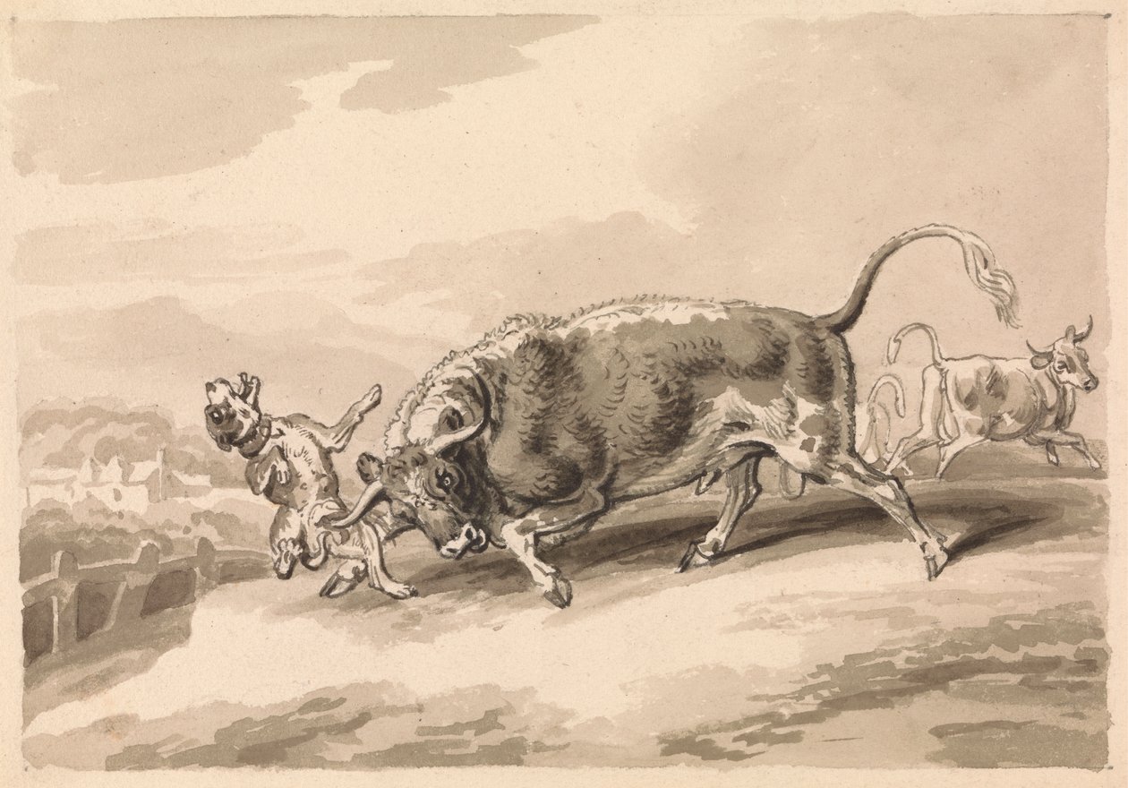 Okseangripende mastiff av Samuel Howitt