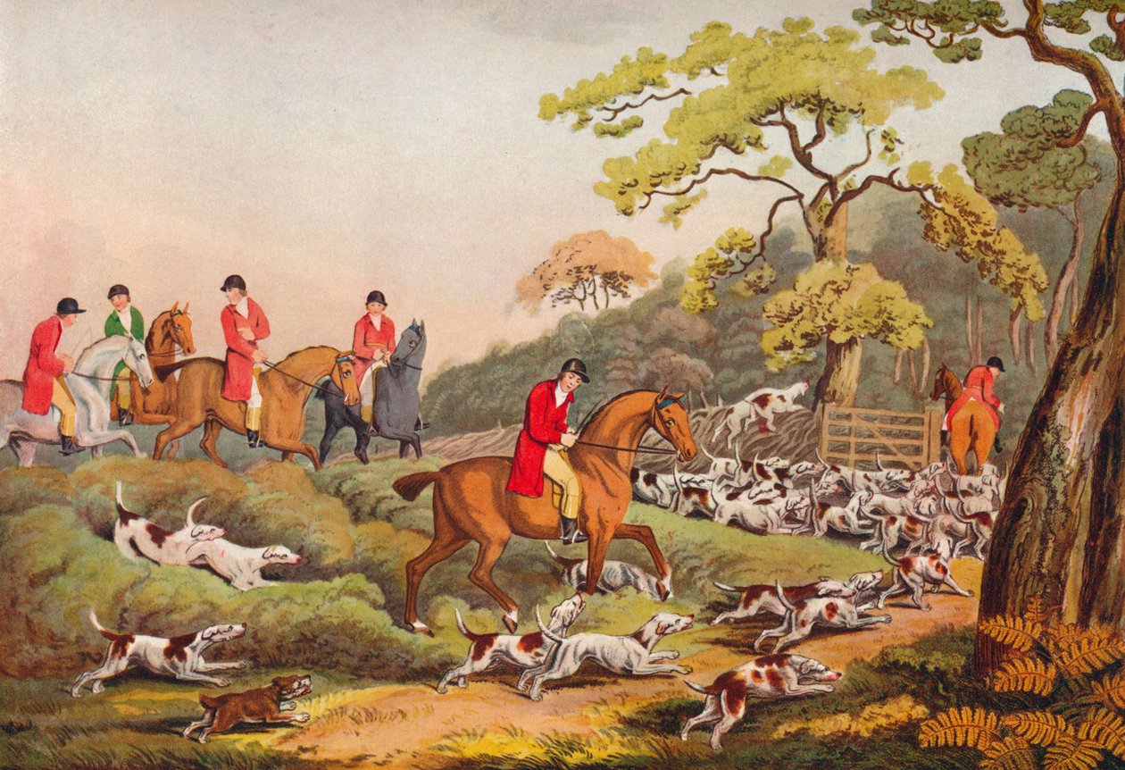 Going to Cover, c1810, 1922 av Samuel Howitt