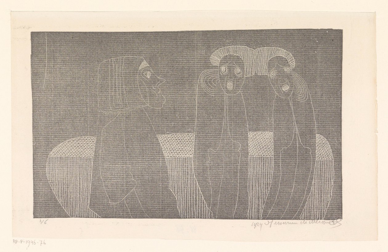 siamesiske tvillinger av Samuel Jessurun de Mesquita (signed by artist)