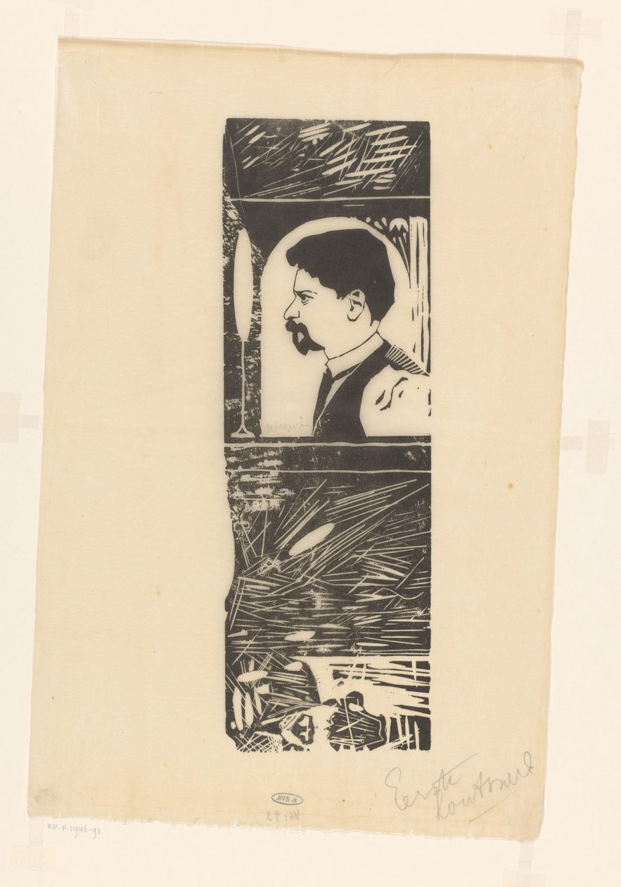 Selvportrett av Samuel Jessurun de Mesquita (signed by artist)