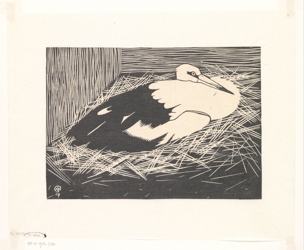 White Stork (Magoear Stork) av Samuel Jessurun de Mesquita