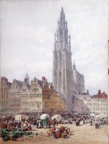 Grande Place, Antwerpen av Samuel John Hodson