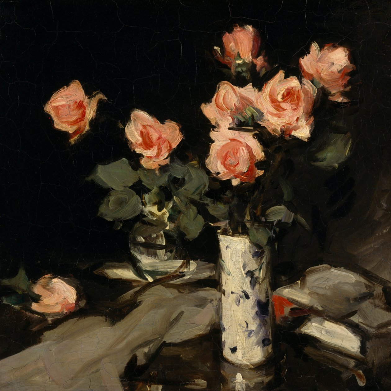 Roser (olje på lerret) av Samuel John Peploe
