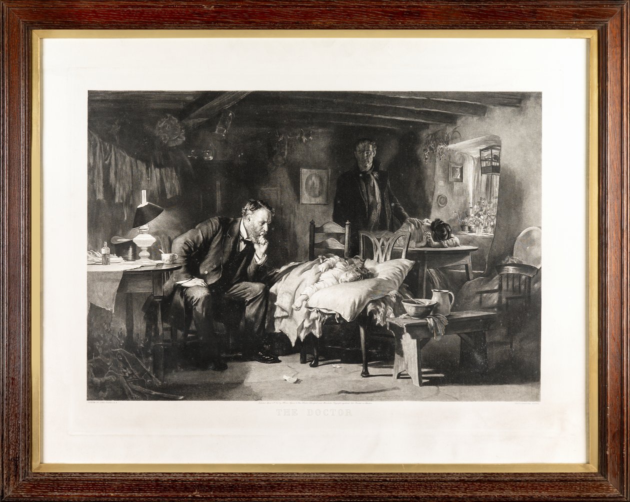 The Doctor (fotogravure) av Samuel Luke Fildes
