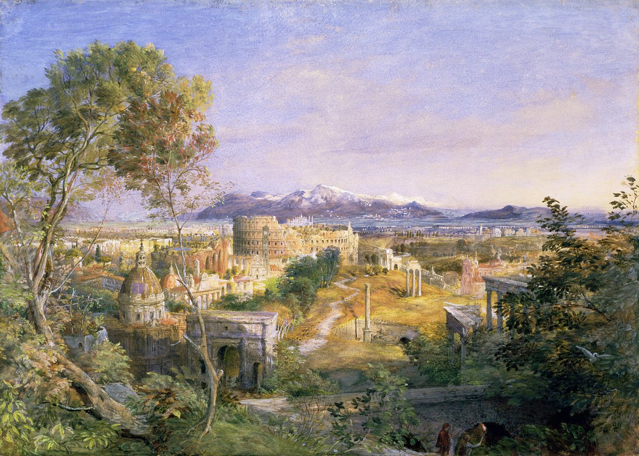 En utsikt over det gamle Roma, 1838 av Samuel Palmer