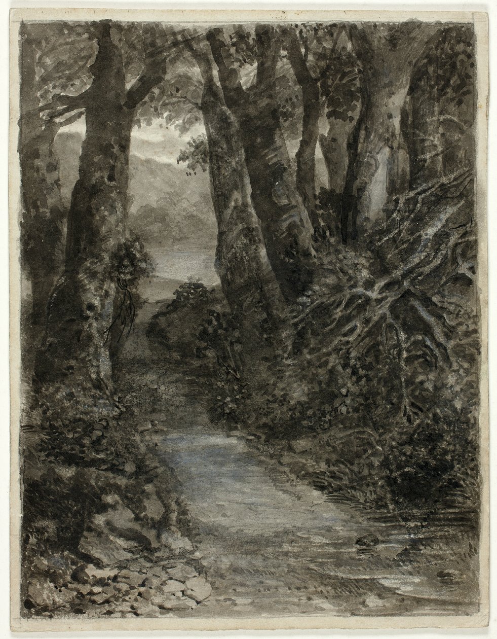 En skogstudie av Samuel Palmer