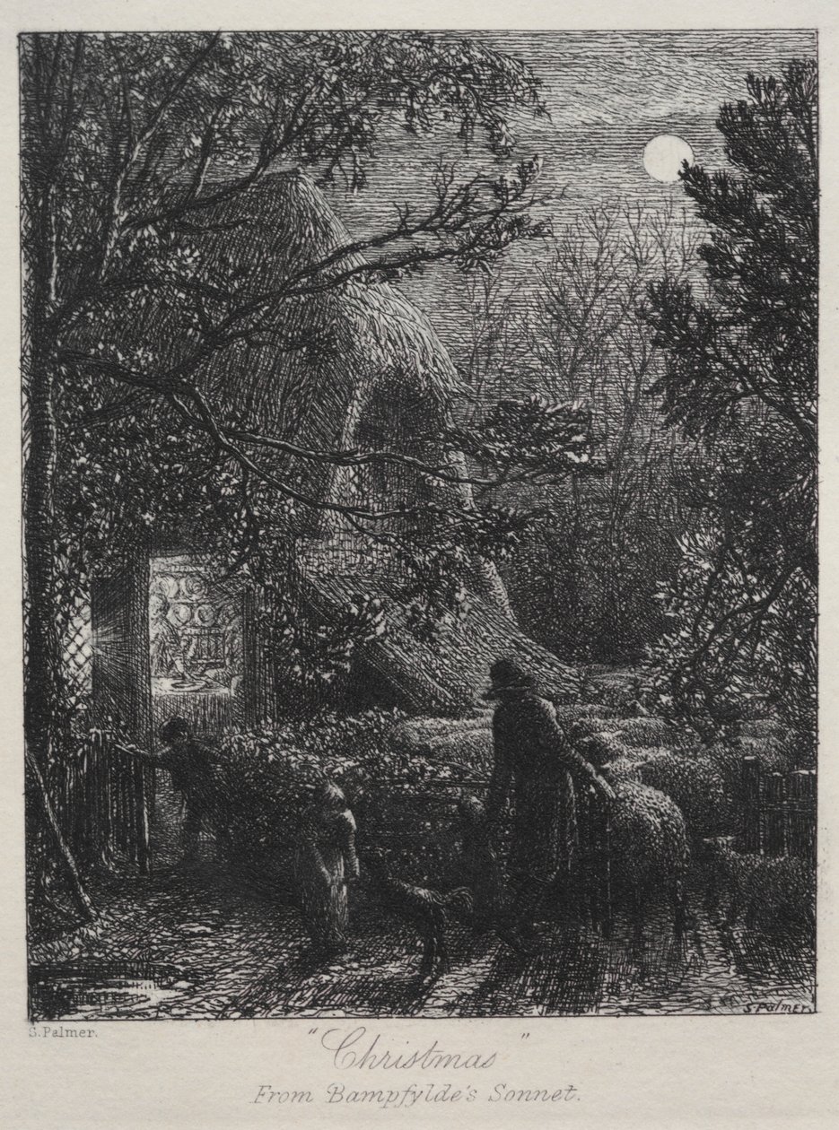 jul (bretting av den siste sauen) av Samuel Palmer