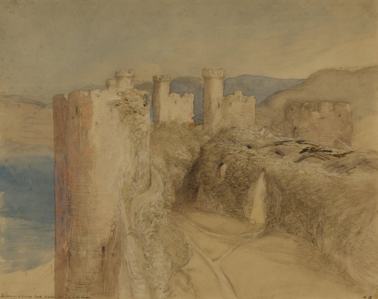 Conway Castle av Samuel Palmer