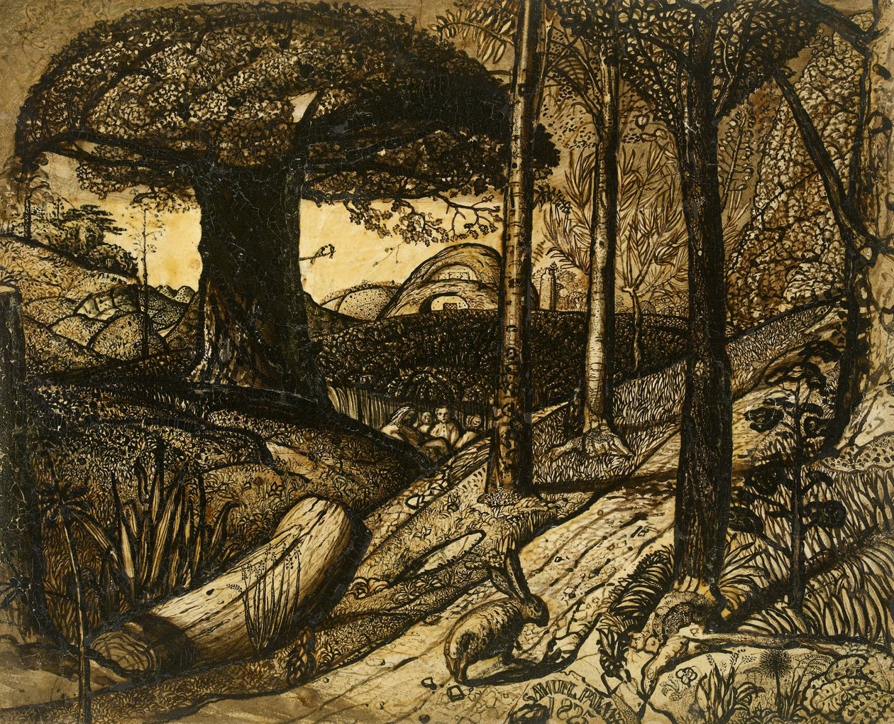 Tidlig morgen, 1825 av Samuel Palmer
