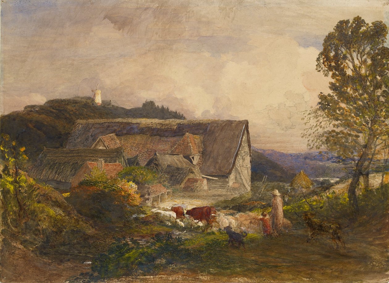 Gårdsverftet i Princes Risborough, 1845 av Samuel Palmer