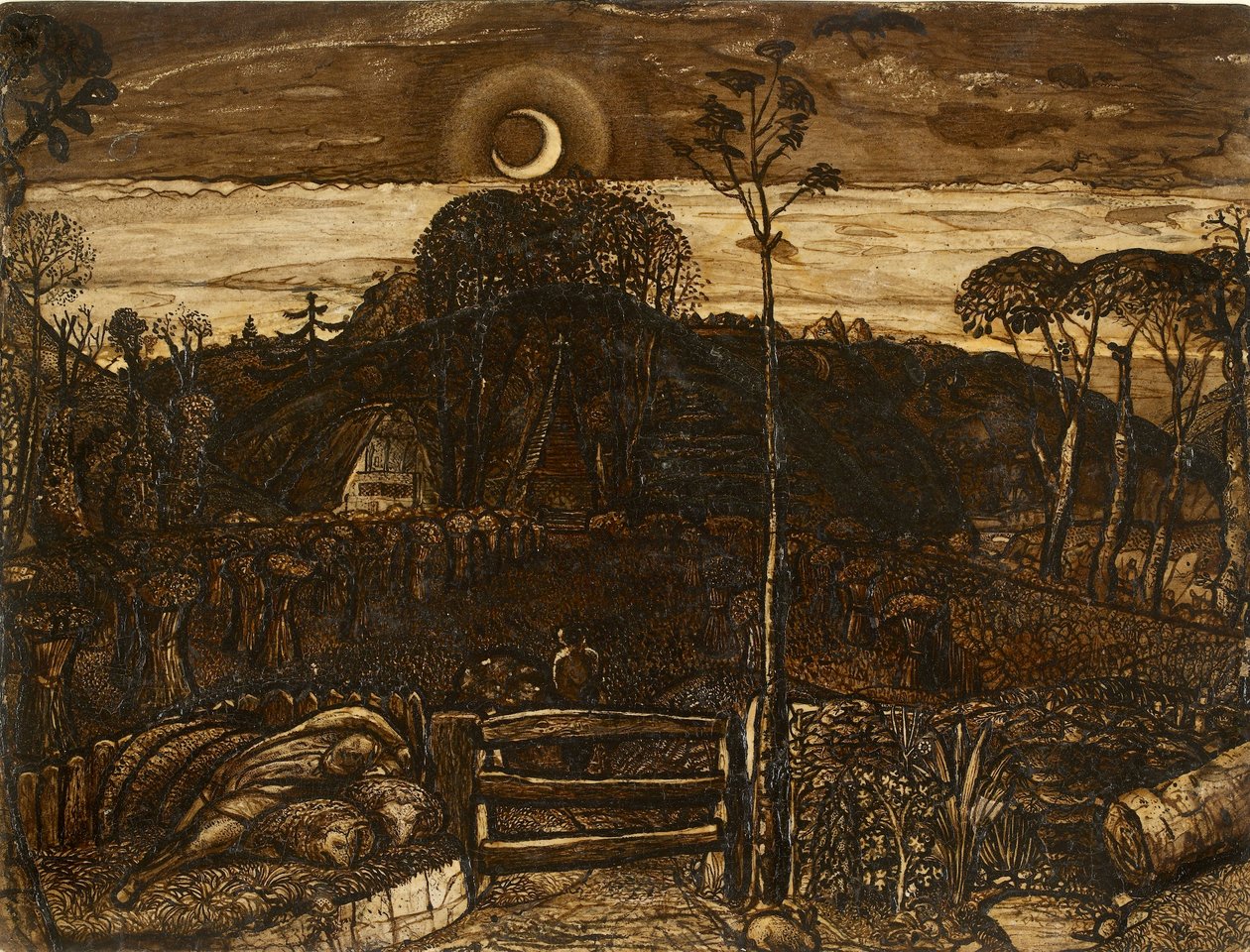 Late Twilight, 1825 av Samuel Palmer