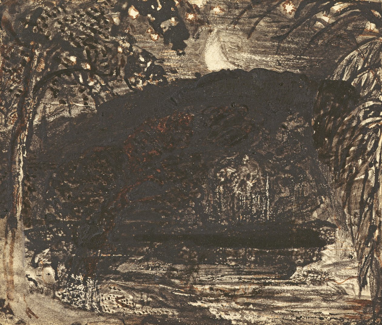 Måneoppgang av Samuel Palmer